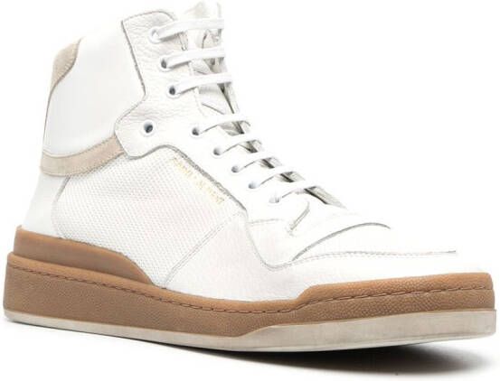 Saint Laurent SL24 high-top sneakers Wit