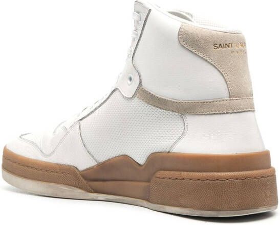 Saint Laurent SL24 high-top sneakers Wit