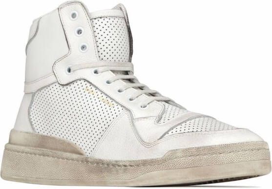 Saint Laurent SL24 high-top sneakers Wit