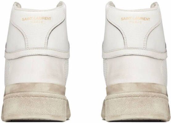 Saint Laurent SL24 high-top sneakers Wit