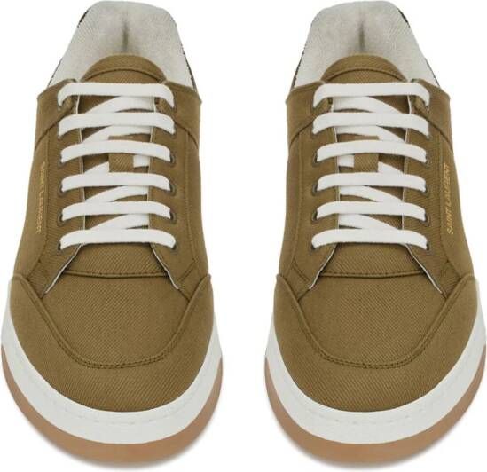 Saint Laurent SL 61 low-top gabardine sneakers Groen