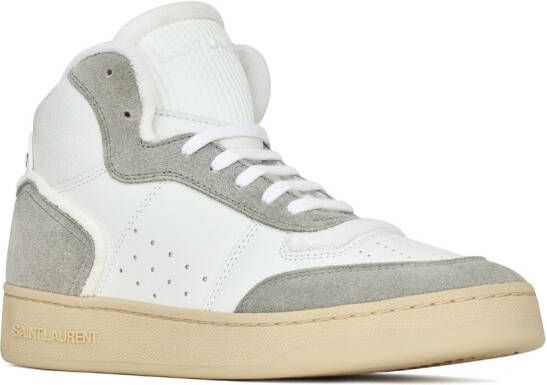 Saint Laurent SL 80 high-top sneakers Wit