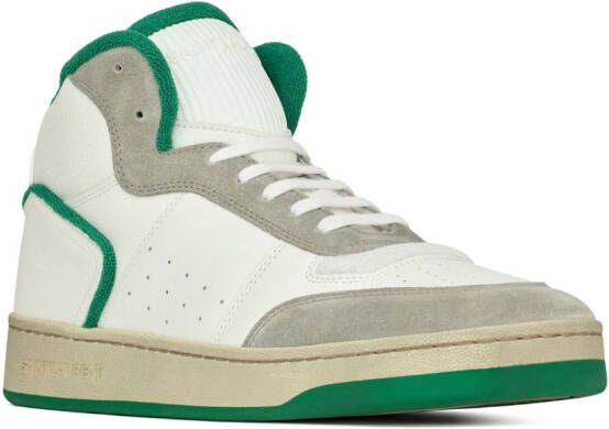 Saint Laurent SL 80 leren sneakers Wit