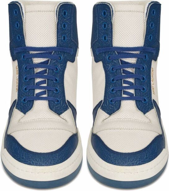 Saint Laurent Sneakers met colourblocking Wit