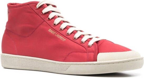 Saint Laurent Sneakers met logoprint Rood