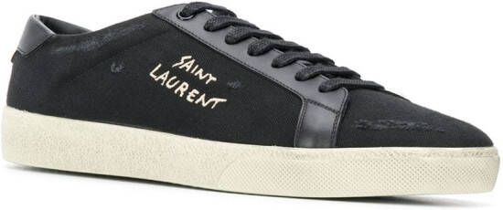 Saint Laurent Sneakers met logoprint Zwart
