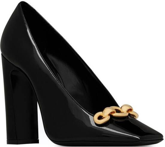 Saint Laurent Swing pumps met schakelketting Zwart