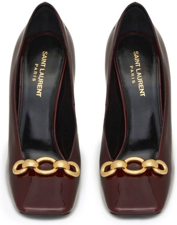 Saint Laurent 110 mm Swing pumps Rood