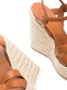 Saint Laurent Tribute espadrilles met sleehak Bruin - Thumbnail 4