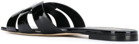Saint Laurent Tribute sandalen Zwart