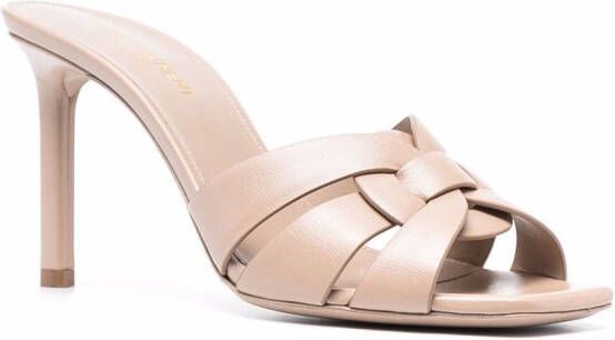 Saint Laurent Tribute sandalen Beige