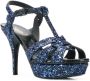 Saint Laurent Tribute sandalen Blauw - Thumbnail 2