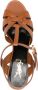 Saint Laurent Tribute 105mm leren sandalen met plateauzool Bruin - Thumbnail 4