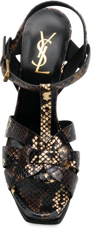 Saint Laurent Tribute sandalen Bruin