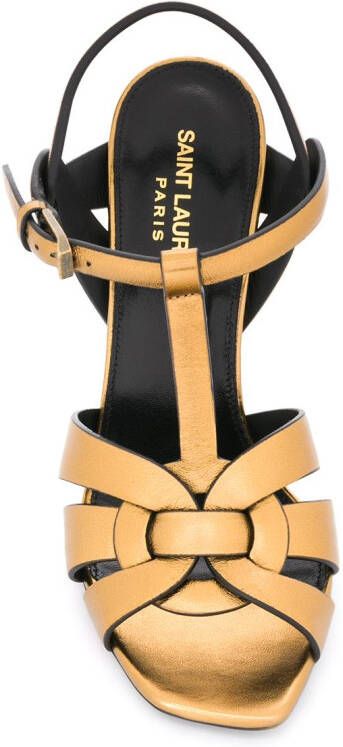 Saint Laurent Tribute sandalen Goud