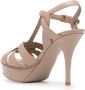 Saint Laurent 105mm Tribute sandalen met plateauzool Beige - Thumbnail 3