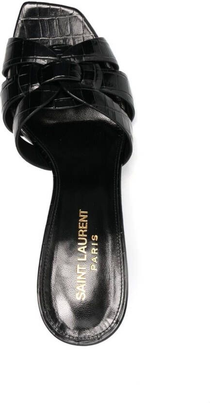 Saint Laurent Tribute sandalen Zwart