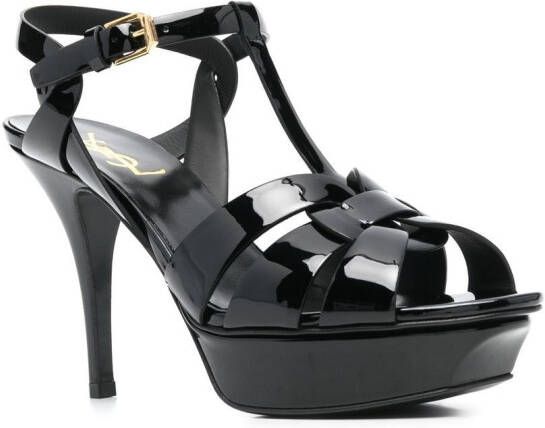 Saint Laurent Tribute sandalen Zwart