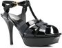 Saint Laurent Tribute sandalen Zwart - Thumbnail 2