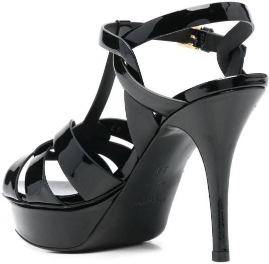 Saint Laurent Tribute sandalen Zwart