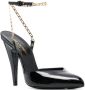 Saint Laurent Venus pumps met ketting Zwart - Thumbnail 2