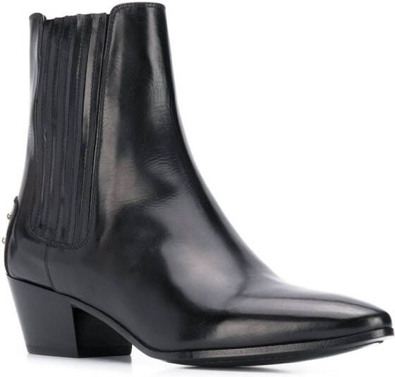 Saint Laurent West Chelsea laarzen Zwart