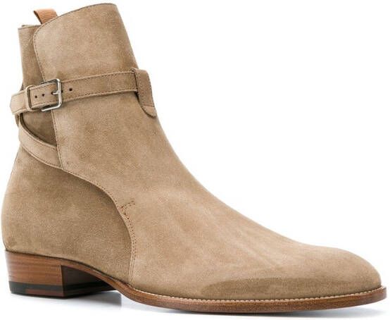 Saint Laurent Wyatt 30 Jodhpur boots Beige