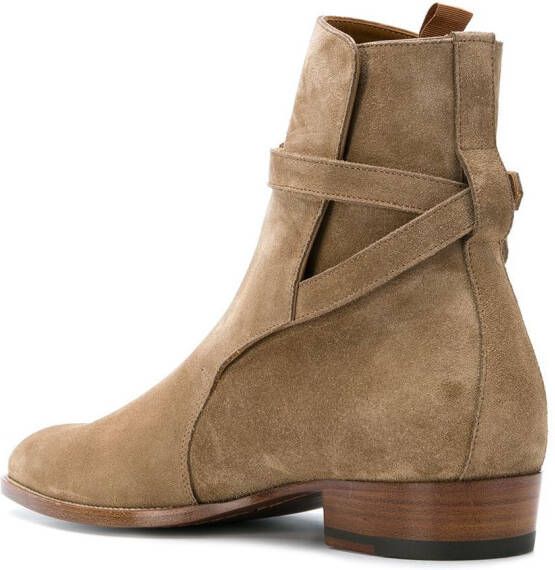 Saint Laurent Wyatt 30 Jodhpur boots Beige