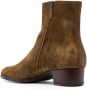 Saint Laurent Wyatt laarzen met rits Bruin - Thumbnail 3