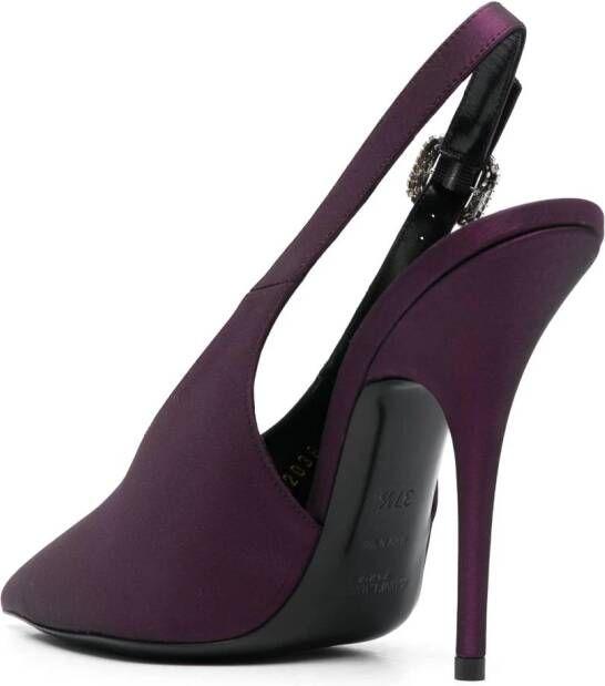 Saint Laurent Yasmeen 115mm slingback pumps Paars