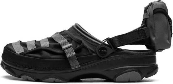 Crocs x BEAMS Classic All-Terrain Military "Black Black" klompen Zwart