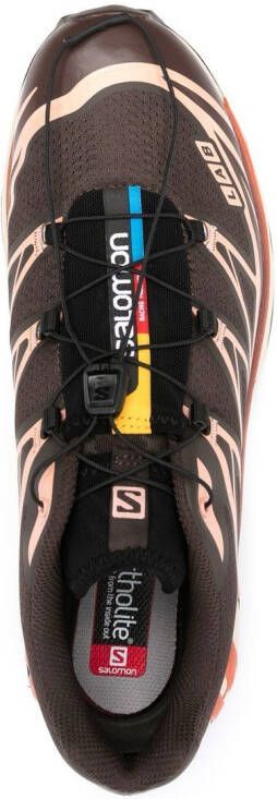 Salomon XT6 sneakers met vlakken Bruin