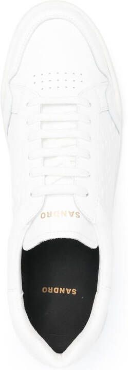 Sandro witte sneakers outlet