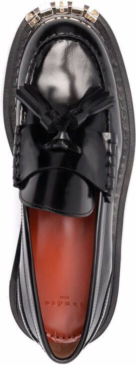 SANDRO Iron loafers met chunky zool Zwart