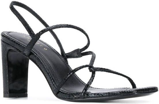 SANDRO 80 mm sandalen met bandjes Zwart
