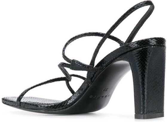 SANDRO 80 mm sandalen met bandjes Zwart