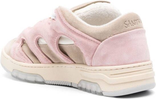 SANTHA Sneakers met vlakken Beige