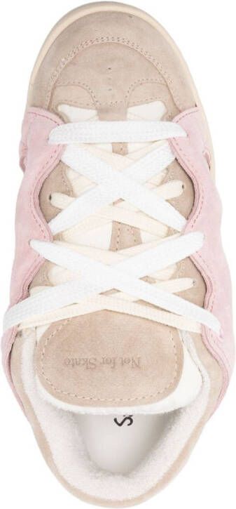 SANTHA Sneakers met vlakken Beige