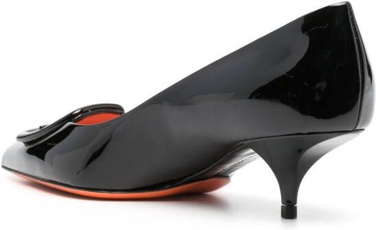 Santoni Pumps met puntige neus Zwart