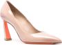 Santoni Lakleren pumps Roze - Thumbnail 2