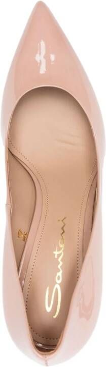 Santoni Lakleren pumps Roze