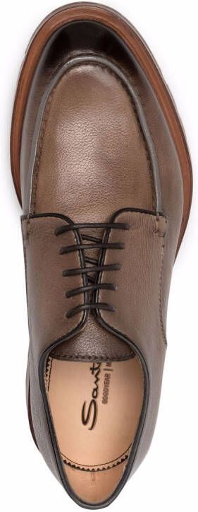 Santoni Adler derby schoenen Bruin