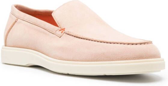 Santoni Suède loafers Beige