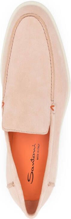 Santoni Suède loafers Beige