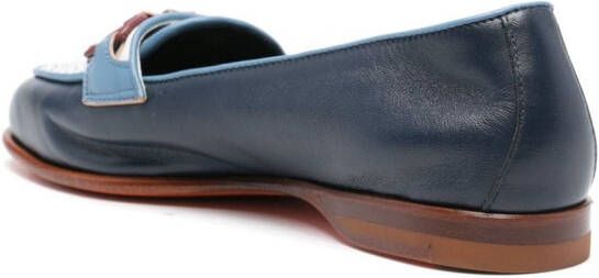 Santoni Andrea loafers verfraaid met kwastje Blauw