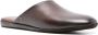 Santoni Beachy leren slippers Bruin - Thumbnail 2