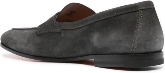 Santoni Carlo suède loafers Grijs