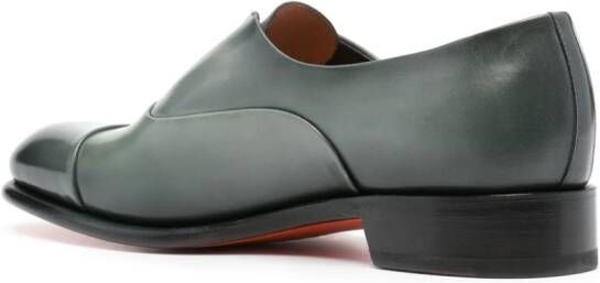 Santoni Carter leren bootschoenen Groen