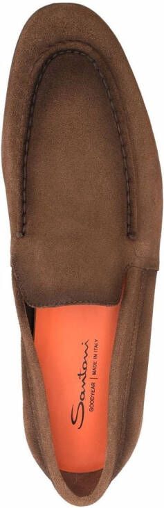 Santoni Daisy suède loafers Bruin