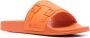 Santoni Slippers met logo-reliëf Oranje - Thumbnail 2